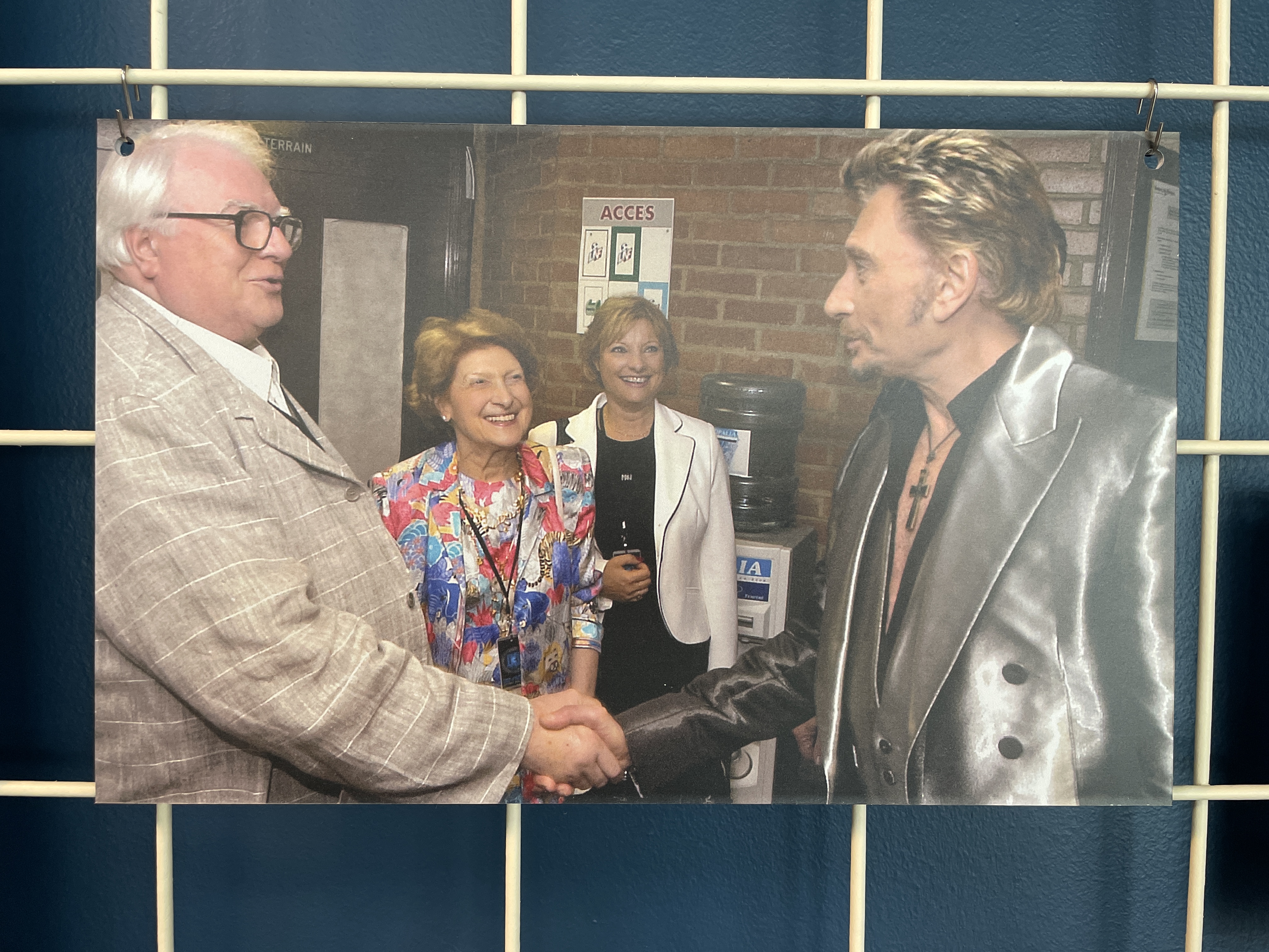 Pierre Mauroy et Johnny Hallyday en 2003.