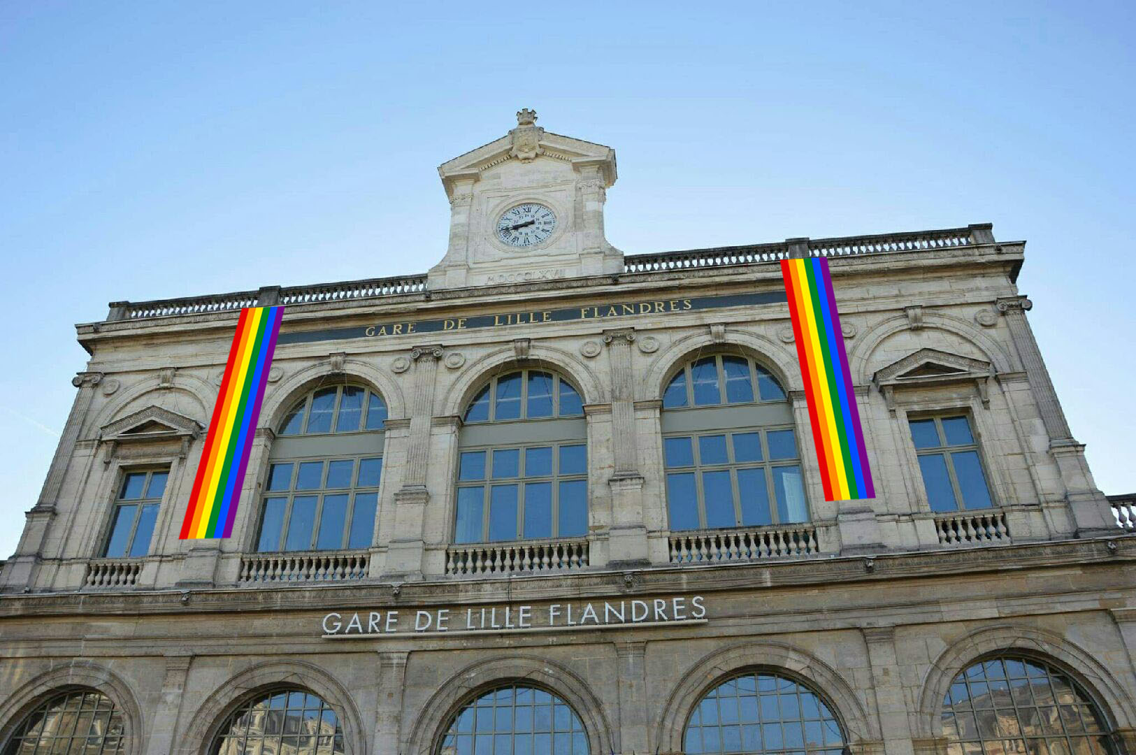 La Gare / Le Gore évènements à Venir Le rainbow flag va pimper la gare Lille-Flandres à partir de vendredi